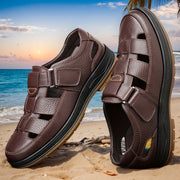 Bruno - Sandales Cuir Confortables Homme