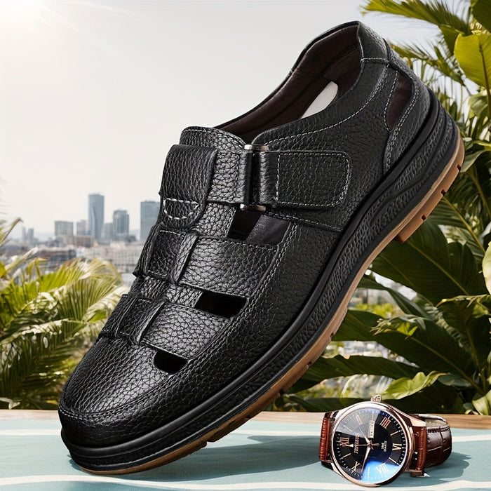 Bruno - Sandales Cuir Confortables Homme