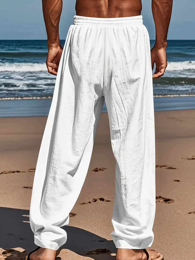 Cole - Pantalon Lin Casual Homme