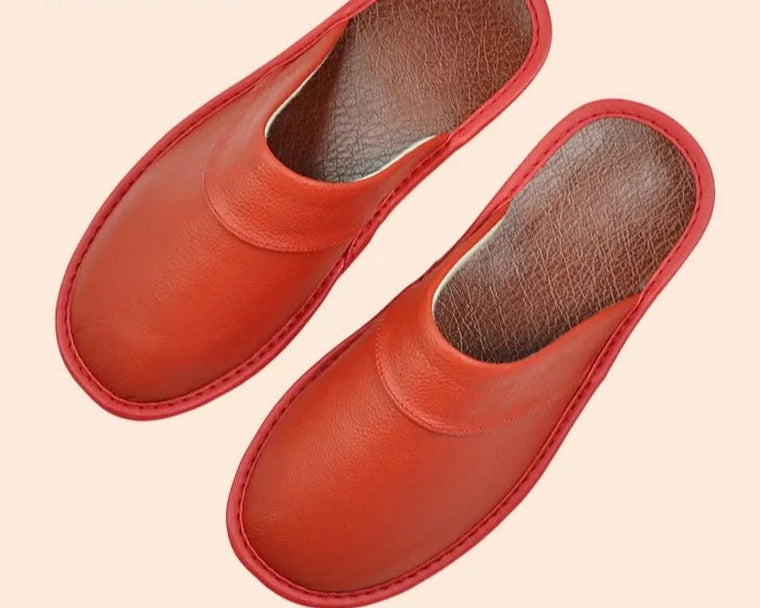 Milo - Chaussons Cuir Confortables Homme