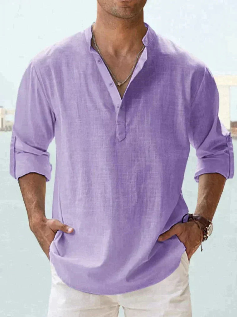 Lucas - Chemise Lin Casual Homme