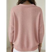 Sylvie - Pull Raffiné Maille Fine Col Bénitier