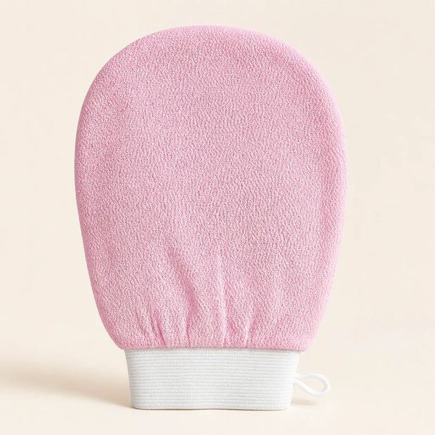 Gant exfoliant rose pour le corps