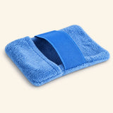 Gant nettoyant bleu en microfibre