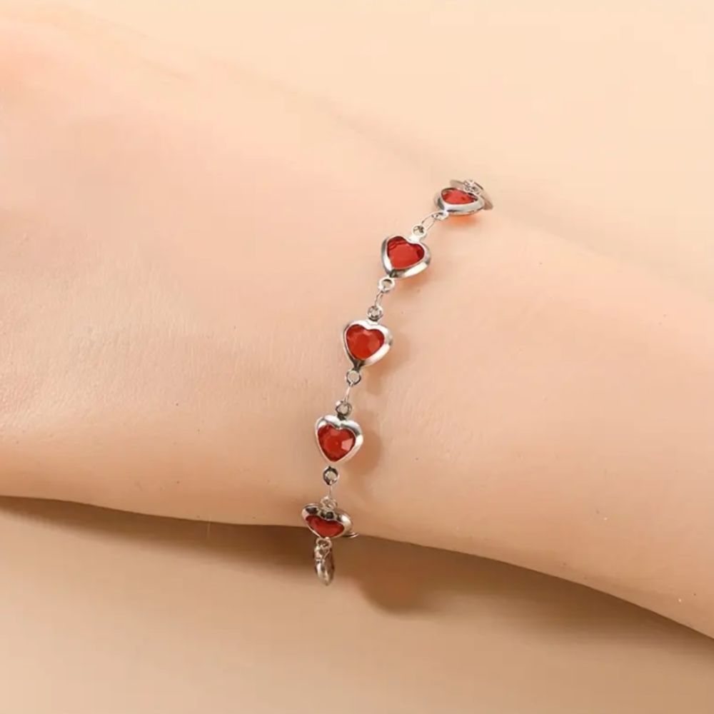 Bracelet Ophelyra Garnetelle en Or Blanc — Doumira