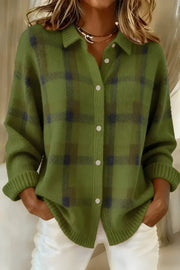 Christine - Cardigan Élégant Oversize Imprimé