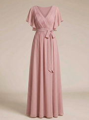 Robe Longue Femme En Mousseline À Volants - Eulalie