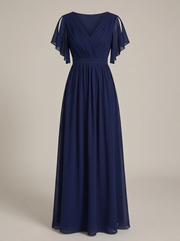 Robe Longue Femme En Mousseline À Volants - Eulalie