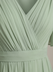 Robe Longue Femme En Mousseline À Volants - Eulalie