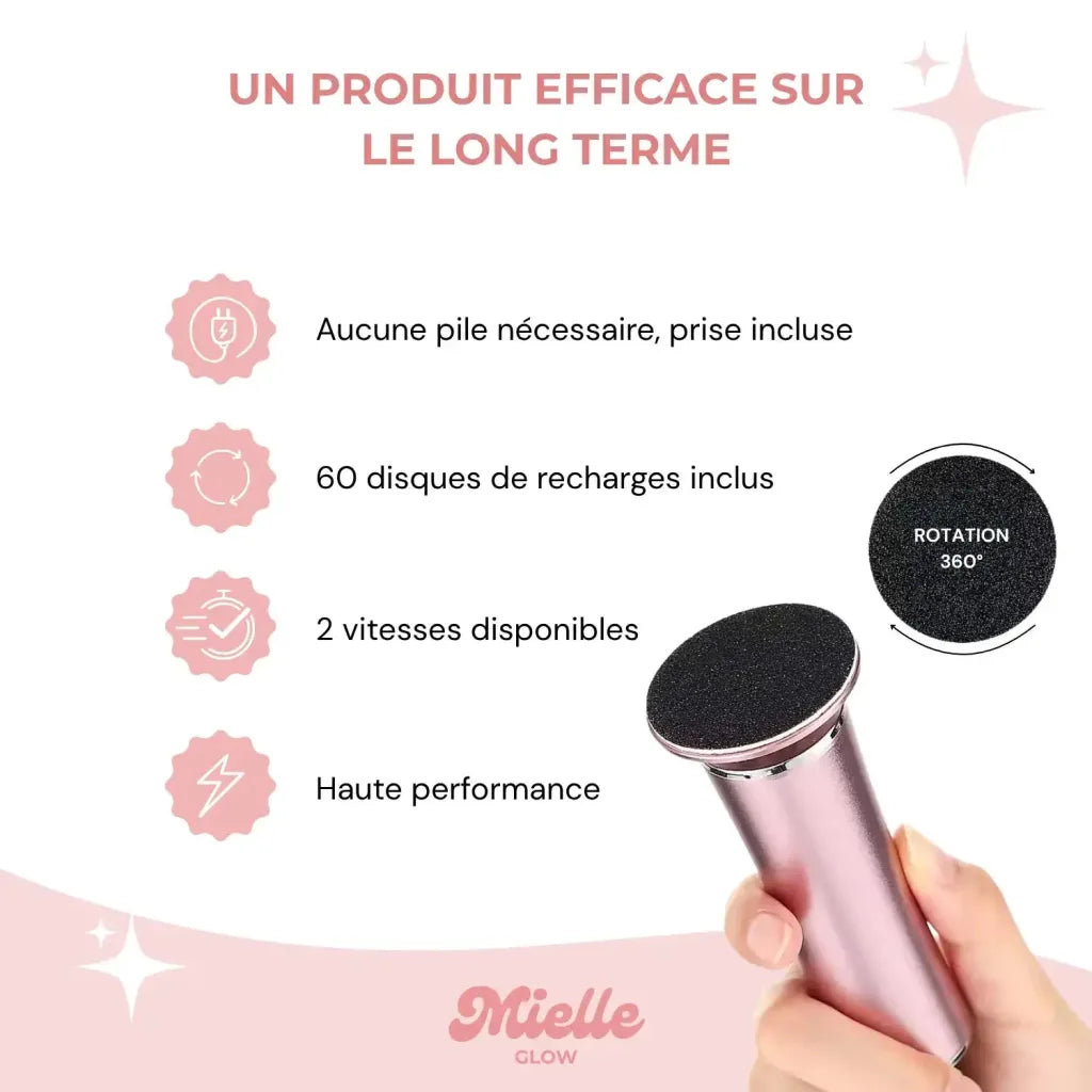 Contenu du coffret HoneyGlow avec 60 disques et adaptateur secteur