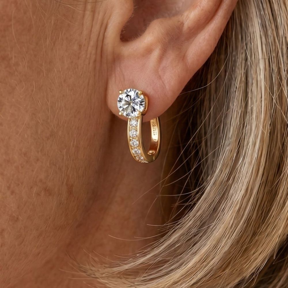 Boucles d'oreilles Huggie Élégantes — Doumira