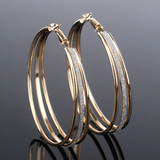 Aurielle™ | Boucles d'oreilles vintage plaquées or étincelantes — Doumira