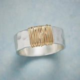 Bague en Fil d'Argent et d'Or — Doumira