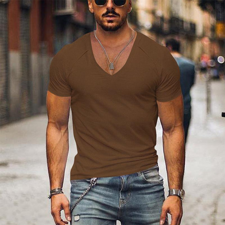 Benoît - T-Shirt Col V Confortable Homme