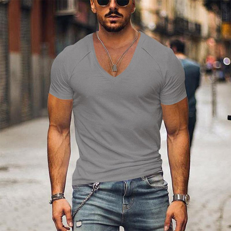 Benoît - T-Shirt Col V Confortable Homme