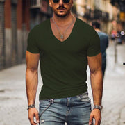 Benoît - T-Shirt Col V Confortable Homme