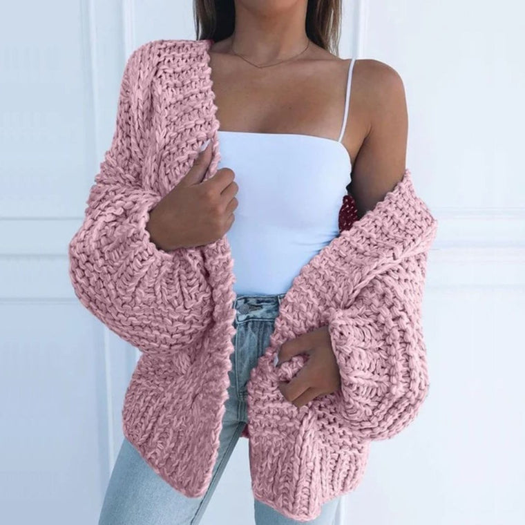 Chloé - Cardigan Élégant Oversize Grosse Maille