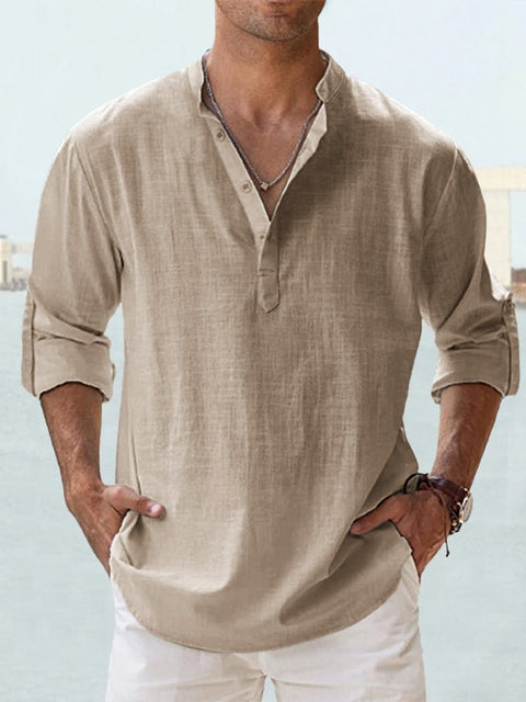 Sébastien - Chemise Lin D'Été Fluide Homme