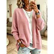 Priya - Cardigan Élégant Oversize à Poches