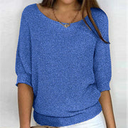 Nathalie - Pull Flatteur Maille Fine Col Bateau