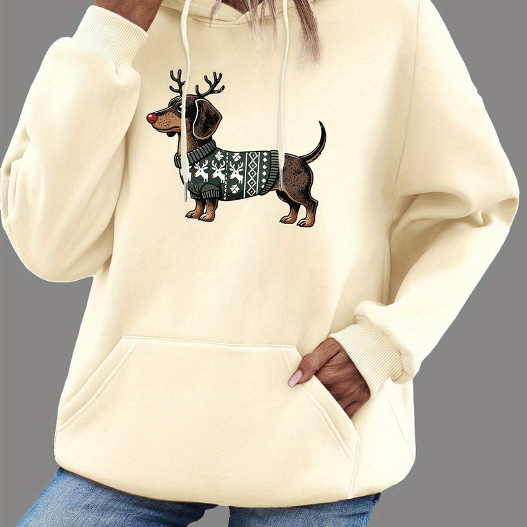 Sylvie - Hoodie Chic Imprimé Teckel