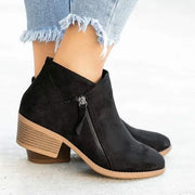 Laura - Bottines Daim Casual Femme