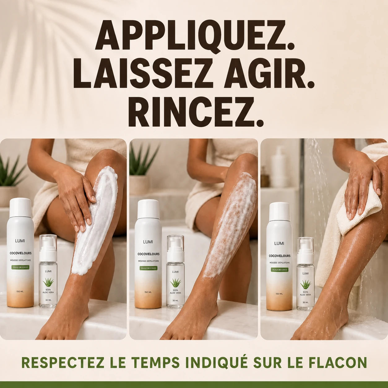 Lumi CocoVelours™ – Mousse dépilatoire sans rasoir