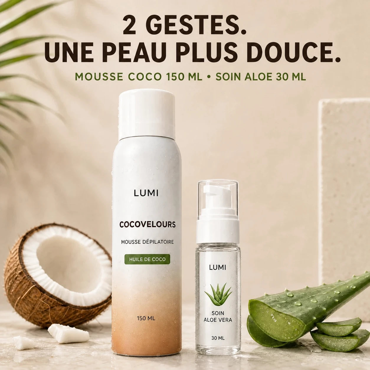 Lumi CocoVelours™ – Mousse dépilatoire sans rasoir