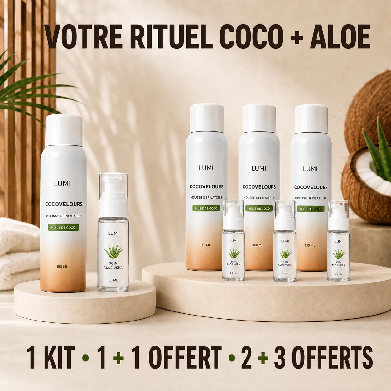 Lumi CocoVelours™ – Mousse dépilatoire sans rasoir