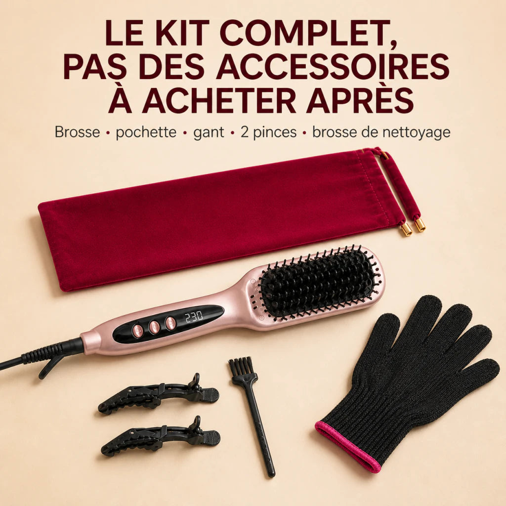 Kit LumiBrush avec pochette gant deux pinces et brosse de nettoyage