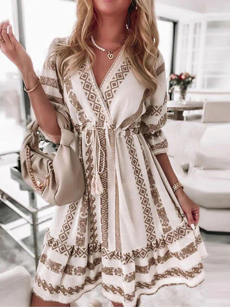 Nathalie - Robe Bohème D'Été Chic