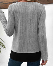 Delphine - Pull Chic Maille Col Rond