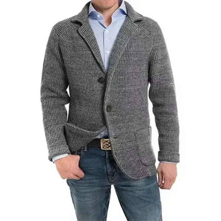 Étienne - Veste Tricoté Confortable Homme