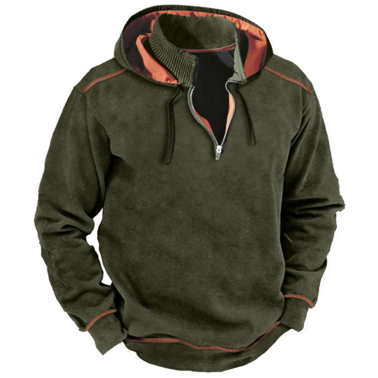 Adrien - Pull Capuche Thermique Isolation Chaude Homme