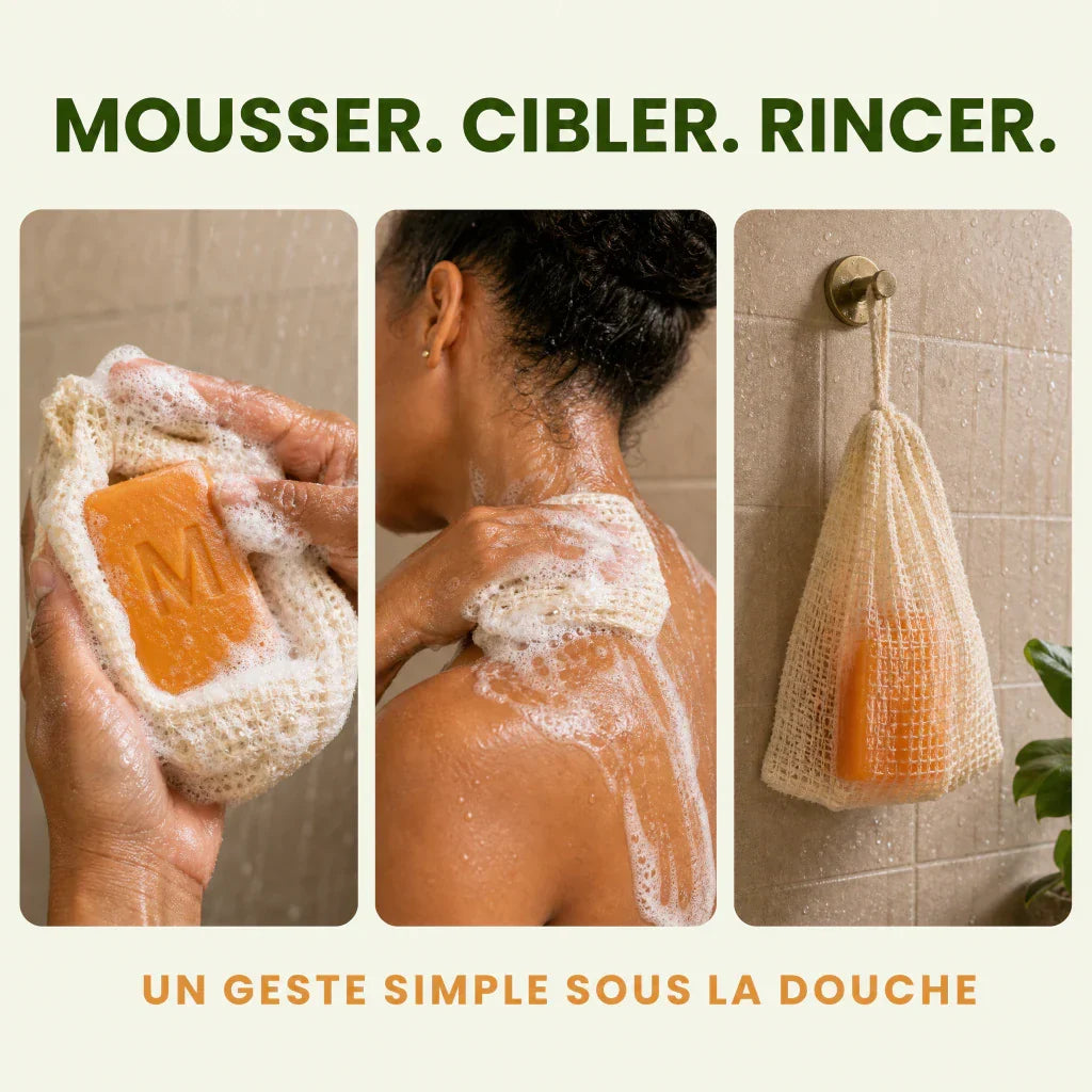 Mode d'emploi Mistglide Kaki Neutral en trois gestes sous la douche