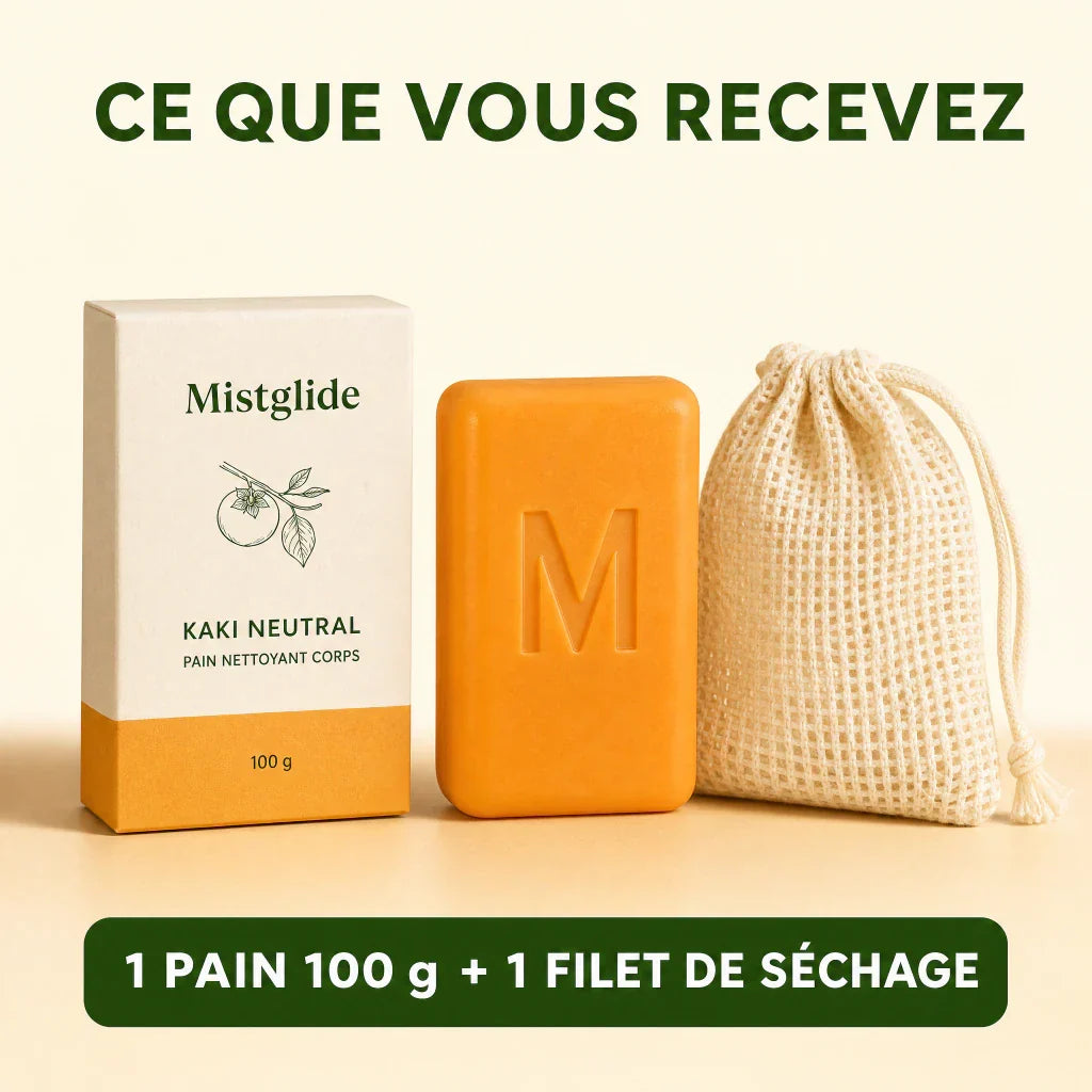 Contenu du pack avec un pain 100 grammes et un filet de séchage