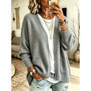 Priya - Cardigan Élégant Oversize à Poches