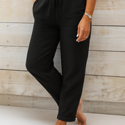 Rosa - Pantalon Lin Casual Femme