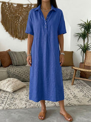 Chloé - Robe Chemise Lin Longue