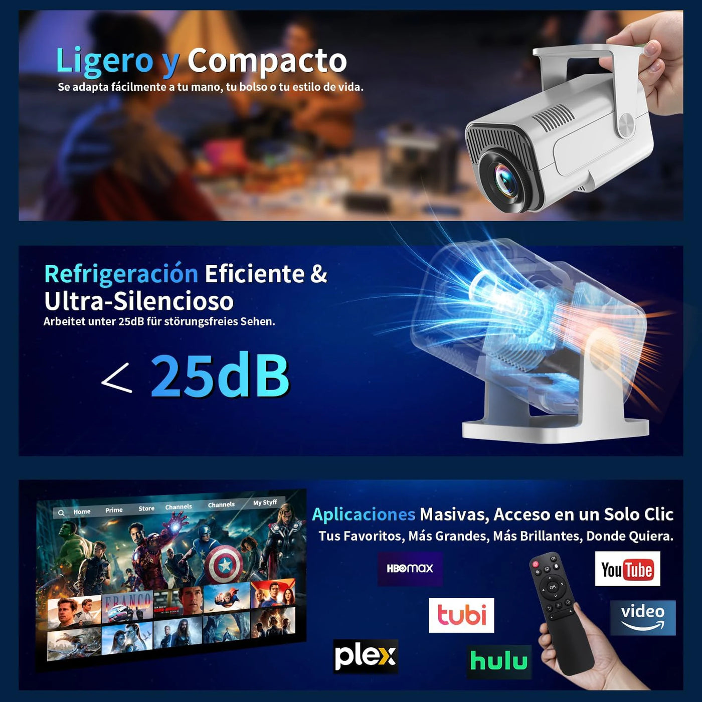 Pack Projecteur + Écran Géant
