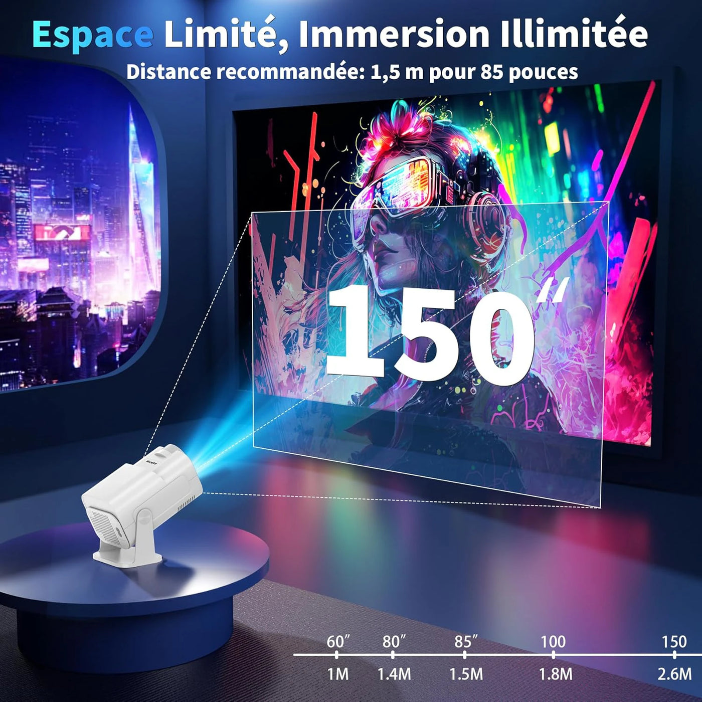 Pack Projecteur + Écran Géant