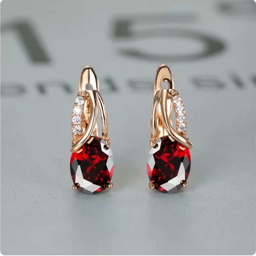 Boucles d'oreilles Veressa Ruberine — Doumira