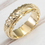Bague Fleur en Or Antique — Doumira