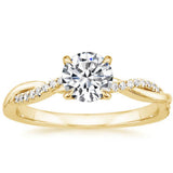 Bague en diamant tordu Jane — Doumira