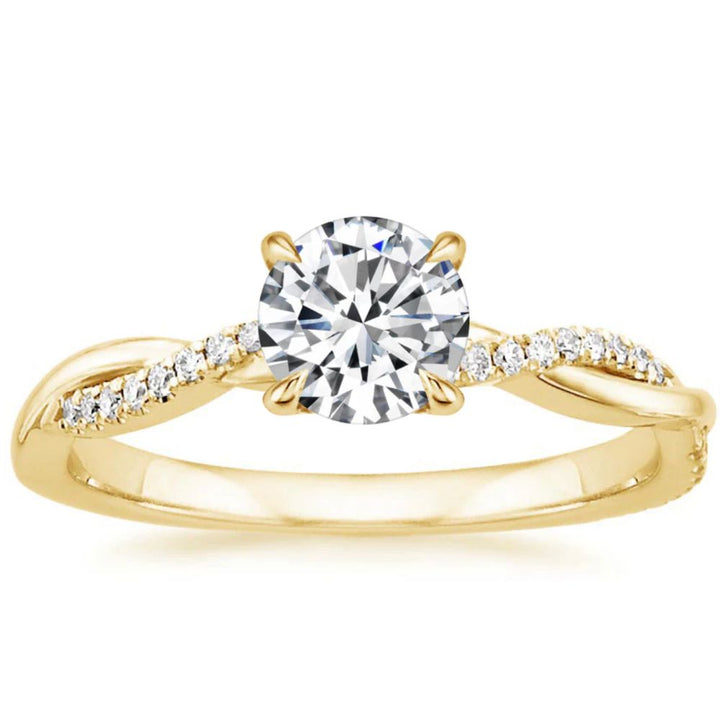 Bague en diamant tordu Jane — Doumira