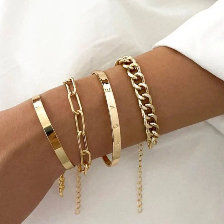 Ensemble de Bracelets Elan Or