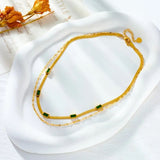 Collier Rétro Double Couche Sorella Gem — Doumira