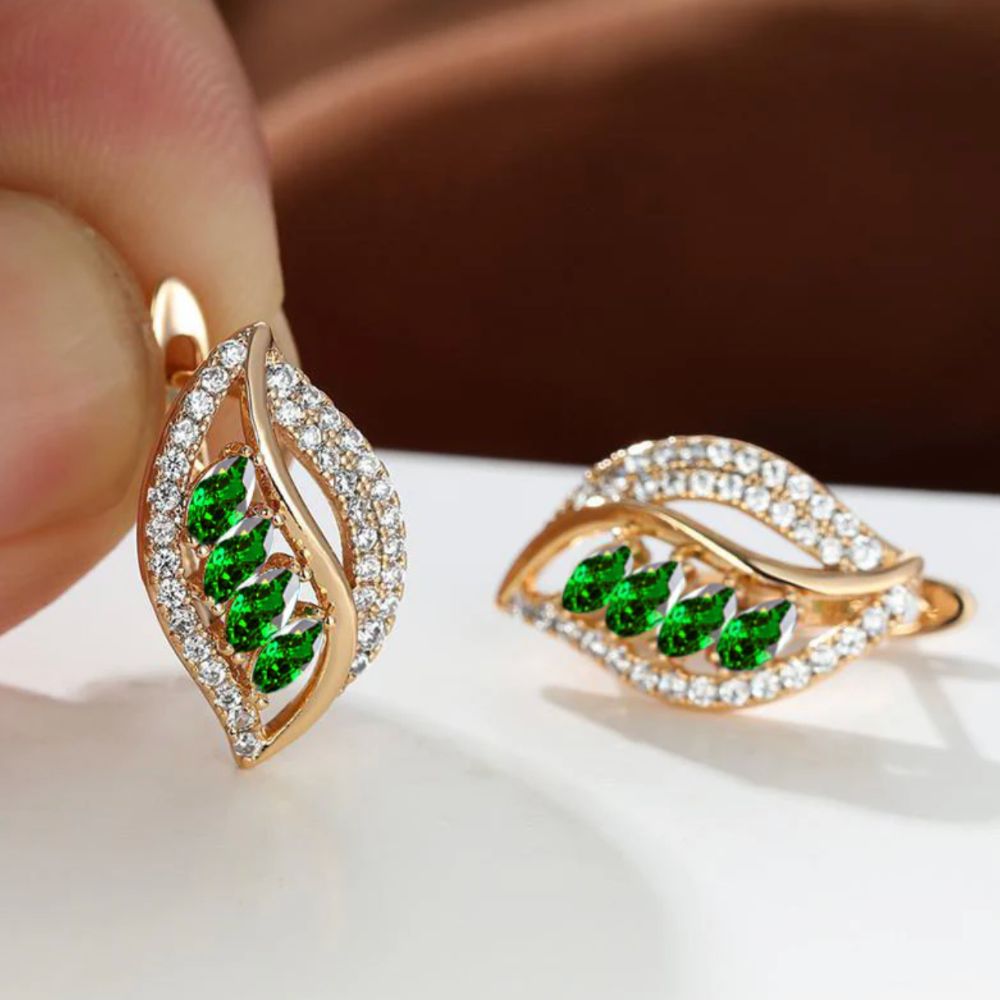Boucles d'oreilles Isola Verdancia — Doumira
