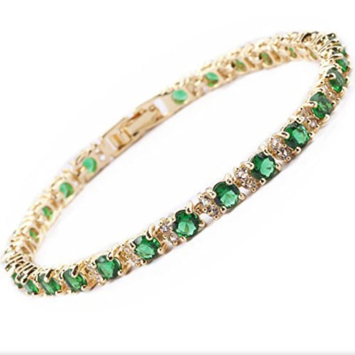 Bracelet de Tennis Émeraude Trio — Doumira