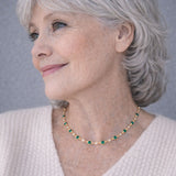 Collier Pendentif Vert Émeraude — Doumira
